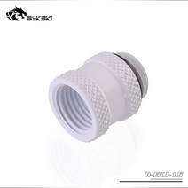 Bykski 워터 쿨링 남성-여성 15mm 익스텐더 블랙 실버 골드 화이트 블루 피팅 G1/4 B-EXJ-15, 01 White