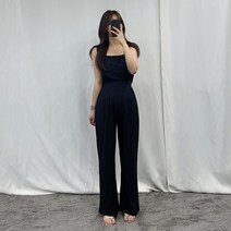 VANANA2 시원한 여름 스퀘어넥 나시 핀턱 와이드팬츠 세트 3color