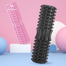 파워몬 폼롤러 스트레칭 마사지 돌기폼롤러 마사지롤러 필라테스 요가 종아리 알 근육 제거, 3. 33cm 블루