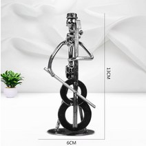 인스 감성 소품 레트로 철 조각 밴드 악기 음악가 그림 인형 모델 공예 품 홈 액세서리, c8 2