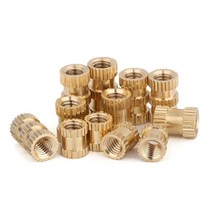 10/20/50PCS M3 M4 M5 M6 M8 황동 인서트 너트 사출 성형 구리 임베디드 널링 나사 삽입, 12 M4X6X4-20pcs