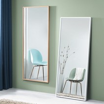 대형 와이드 인테리어 전신거울 벽걸이 스탠드 700, 700x1700 거울 / 오크 (직배)