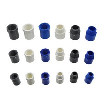호스어댑터 1/2 quot3/4quot 1 quot암/수 나사-내경 20/mm PVC 커넥터 수도관 피팅 호스 수리 어댑터 BSP 나사, [03] 파란, [01] 1 Inch  Male-32mm