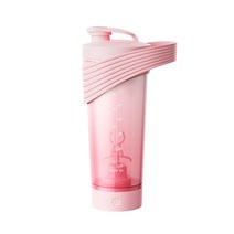 식품혼합기 식품 혼합기 거치형 교반기 밀가루 드릴 믹서 혼합기 800ML 최대 전기 단백질 쉐이커 병 커피, 02 pink_01 800ml