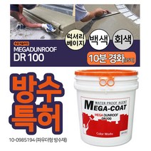 메가 던롭 DR100 5kg 특허방수 몰탈 에폭시 우레탄, DR100(회색) 5KG