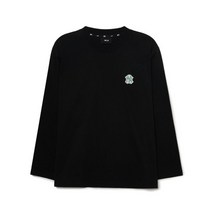 MLB 공용 베이직 스몰로고 루즈핏 긴팔 티셔츠3ATSB0131-50BKS