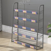 슈퍼마켓 매장 매대 선반 백화점 행사매대 이동식틈새선반 가판대 마트 진열대 간식, 라벨형 초록45x15x67