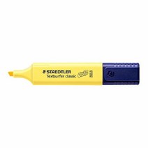 스테들러 파스텔 형광펜 364C-100(1-5mm 옐로우), 단품, 단품