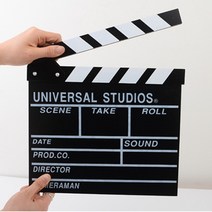 방송 슬레이트 영화감독 컷 촬영소품 인테리어 메모판