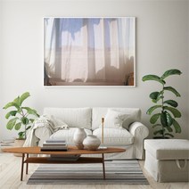 유홍아트 가로형 창문 바다 햇살 풍경 사진 그림 액자 프레임 3호 (8554501), 10.숲속창문