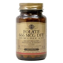 솔가 엽산 folate Folic Acid 폴릭 에시드 400mcg 250정, 250타블렛