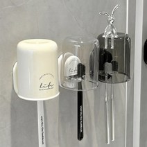 GE 무타공 칫솔걸이 칫솔꽂이 양치컵세트, 3개, 화이트1개+블랙1개+크림1개