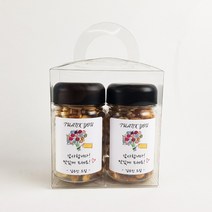 [스마일월드 답례품] 견과류답례품 - 2구 선물세트 장례 조문 부의 부조 상조 장례식 장례후 결혼 돌 칠순 회사 행사 퇴사 시보해제 답례품, 02. 2구선물세트-B (기본형믹스넛 2개)