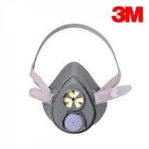 3M 방독마스크 면체 산업용 페인트 작업 도색 석유 화학 쓰리엠 (면체만 발송) reusable respirator _HIKT, 1개