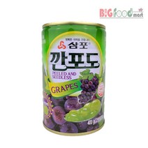 캠인노크 삼포 깐포도캔400g 과일통조림 포도통조림, 1개