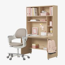 한샘 티오 그로우 일반책상세트 5단 120x75cm+링고S 고정중심봉DIY(발받침), 책상_내추럴오크+그린/의자_그린(E)