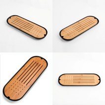 마트498 대나무 다도 차판 (40X15CM) 티매트 2인다기세트 다기셋트 차받침 미니찻상 보이차차판