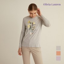 올리비아로렌 여성용 원포인트 프린트 티셔츠 VOBALXS2251