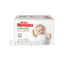 하기스 NEW 네이처메이드 오가닉 밴드형 기저귀 신생아용 1단계 (3~4.5kg), 0. 3~4.5kg/신생아용, 58매