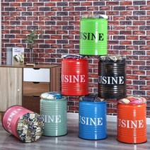 인테리어 깡통 스툴 고깃집 드럼통 원형 보조 철제, 드림 레드 높이 47 폭 33cm