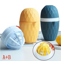 과일 레몬 착즙기 휴대용 과일 착즙기, 290ml, A+B