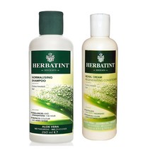 허바틴트 알로에 샴푸 컨디셔너 번들 각 260ml Herbatint Normalizing Shampoo and Royal Cream Conditioner Bundle, 1팩