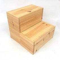 나무 계단 애견 스텝 블럭 천연원목10t, 원목계단29x14x12cm 1개