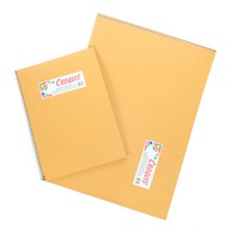 동아측기 [디자인스토리] 똥 종이 갱지 스케치북 50매 드로잉북 54g 회색 스케치북, 4절(상철)