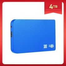 고속 휴대용 1TB SSD 외장 솔리드 스테이트 드라이브 USB30 500GB 하드 대용량 디스크 노트북/맥북 미니, Blue 4TB