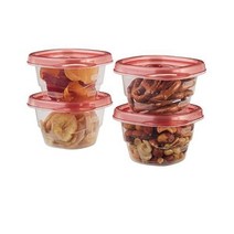 Rubbermaid - 미니 식품 보관 용기 (0.5컵) (6팩), Bowl 러버메이드, Red