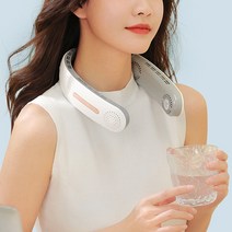 넥밴드선풍기 목선풍기 최신형 강력바람 kc인증 2400mh A306, 핑크