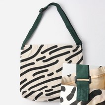 이지리치 지브라 캔버스 숄더백 대학생에코백 에코백추천