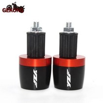 CNC 22MM 오토바이 핸들 바 그립 캡 끝 플러그 Yamaha YZF R1 R6 YZFR6 R125 YZFR15 R25 R3, Orange-A