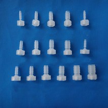 튜브 호스 암나사 니플 PP [튜빙 커넥터 피팅 연결관 콘넥터 닛블 니쁠 일자 플라스틱], HNF-16038(10개/팩)