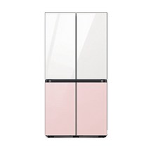 삼성 비스포크 냉장고 4도어 875L 글램화이트+글램핑크 RF85C90D155