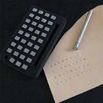 문자각인 금형26 개 알파벳 가죽 스탬핑 인쇄 펀치 공구 영어 문자 금속 스탬프 세트 공예, 01 3.3mm