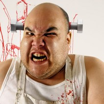 PARTYPANG 할로윈파티 분장소품 머리띠 모자 T18_할로윈 머리관통 볼트 머리띠, 단품