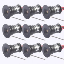 직부조명 12V 쿠커 후드 미니 실내 Downlight 디 밍이 가능한 Led 명소 캐노피 1W 15mm RGB 계단 캐비닛 빛, 02 White Housing_01 30 Degree, 04 12V RGB