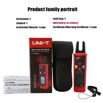 저항성누설전류계 검전기 비접촉검전기 UNIT 디지털 트루 RMS 포크 자동 멀티미터 60A AC DC 전류 클램프 미터 NCV 테스터 UT256