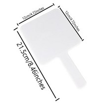 휴대용손거울 도매 메이크업 거울 손 개최 광장 사용자 정의 로고 매일 핑크블랙화이트 작은, style15+5pcs