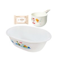 피셔프라이스 욕조 + 목욕 바가지 + 증정 물티슈, 화이트