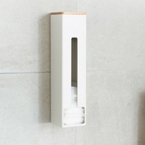 벽걸이 비닐 봉투 정리함 음식물쓰레기 종량제 봉투 거치대 홀더 보관함 접착식 무타공 수납, 1개, 화이트
