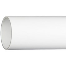 선홈통 PVC 지붕 처마 물받이 파이프 물홈통 배관, FRPP 무소음 배수관 50x3.2mm 1m