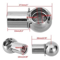 국산차수입차부품 유니버설 실버 2pcs M6 M8 부트 보닛 트렁크 가스 스트럿 엔드 피팅 볼 핀 조인트 밸브 스프링 홀더, [02] M8 20mm