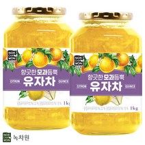 녹차원 모과듬뿍 유자차 1kg x2개+스티로폼 안전포장