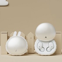 베이리인스 귀여운 블루투스5.1 이어폰 여성이어폰, 화이트1개