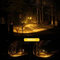 빔프로젝터 휴대용빔프로젝터 미니빔프로젝터 캠핑빔프로젝터자동차 led 작업 조명 프로젝터 렌즈 하이-로, 01 Amber