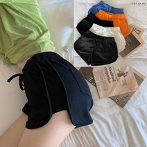 여름 여자 필수 핫템 스타일리쉬한 트레이닝 숏 팬츠 헬스 반바지 조깅 바지 홈 이지 웨어 운동 야외 캠핑 차박 피크닉 여름 캐주얼 데일리 룩 밴딩 포켓 베이직한 블랙 블루 화이트