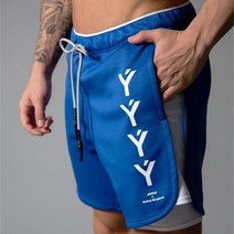 킹그리드 Four Lives 투인원 헬스 남자 레깅스 일체형 반바지 짐웨어