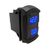 이중 전압계 배터리 미터 디지털 디스플레이 표시기 12V-24V 요트 보트 차량 트럭 자동차 게이지, 한개옵션0
